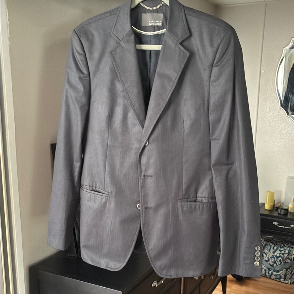 Zara Gray Sport Coat Modern Classic Blazer